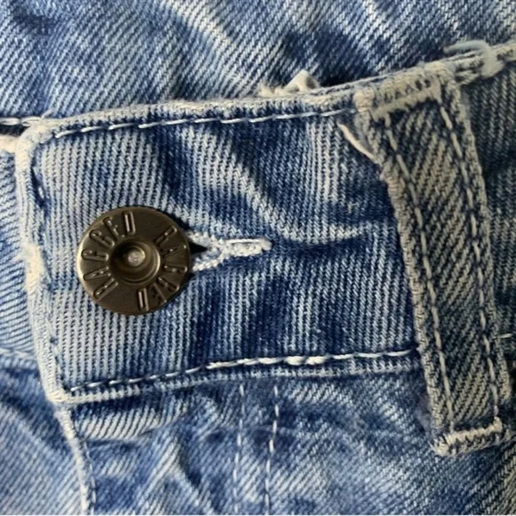 The Ragged Priest plaid straight leg Dad jeans size 28 - Picture 3 of 11